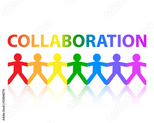Collaboration Paper People Rainbow