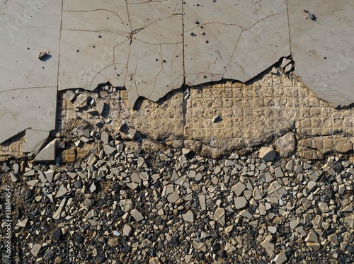 old broken tiles for background