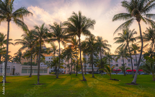 Ocean Drive, Lummus Park at Miami beach,  © defpics