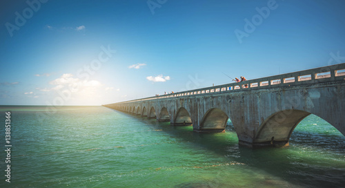 seven Miles Bridge at Florida Keys