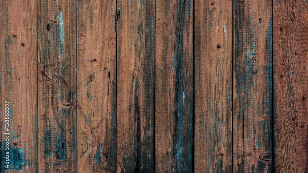 The fence of the old wooden boards The fence of the old wooden boards