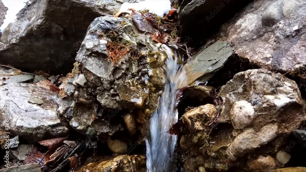 Small river stream in spring Small river stream in spring