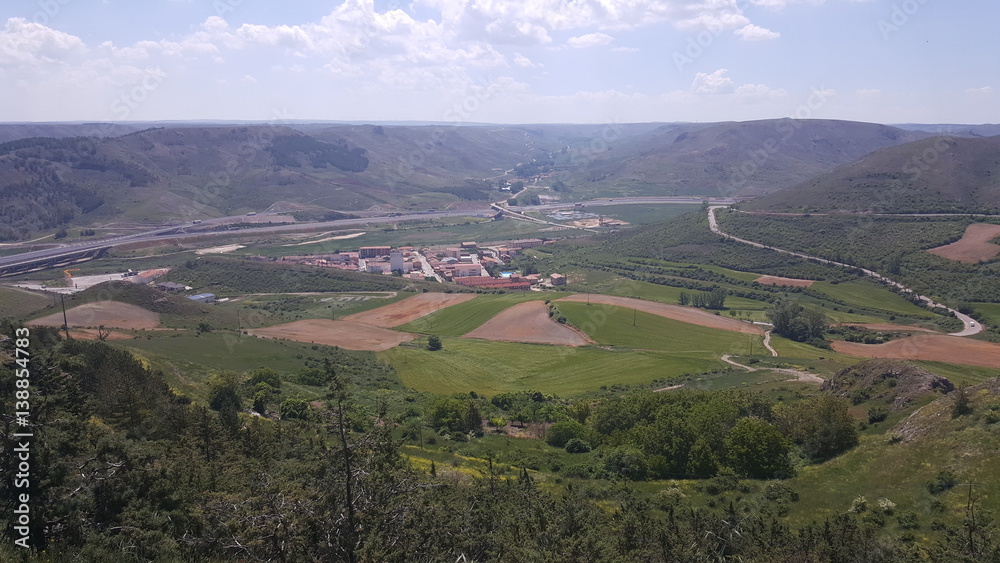 Surroundings of the village of Medinaceli in Soria