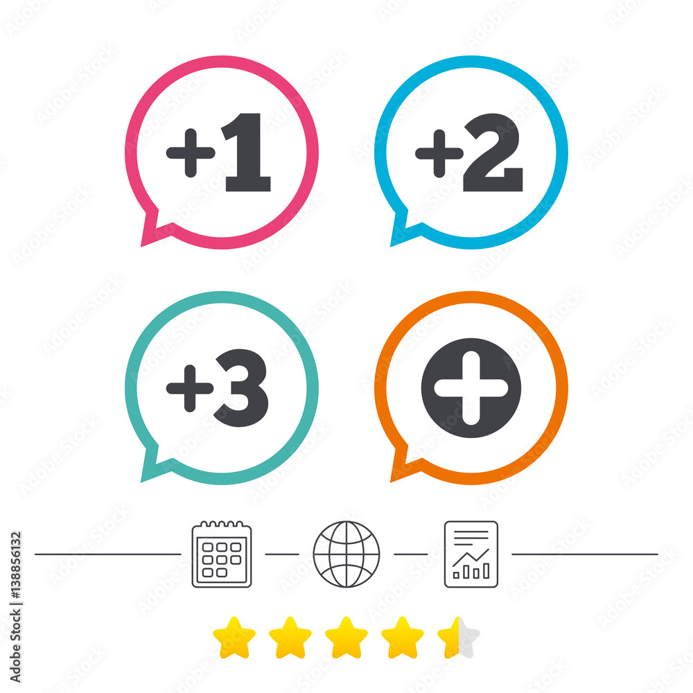 Plus icons. Positive symbol. Add one more sign. Plus icons. Positive symbol. Add one more sign.