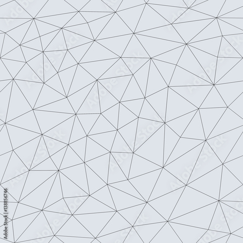 Abstract triangular mesh. Seamless vector background.