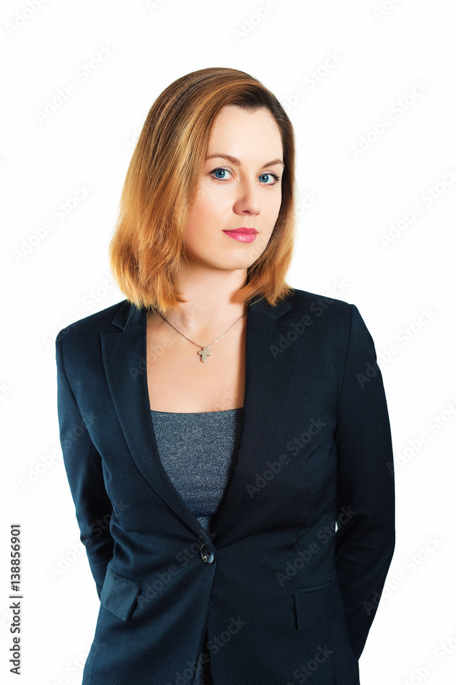 Business portrait of 35 year old woman in formalwear Business portrait of 35 year old woman in formalwear