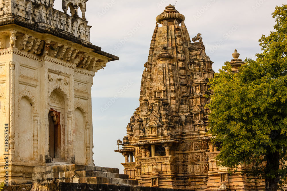 Famous ancient temples, Khajuraho Group of Monuments, India