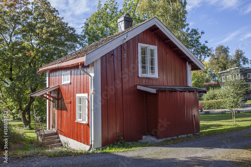 Photography A tiny red house