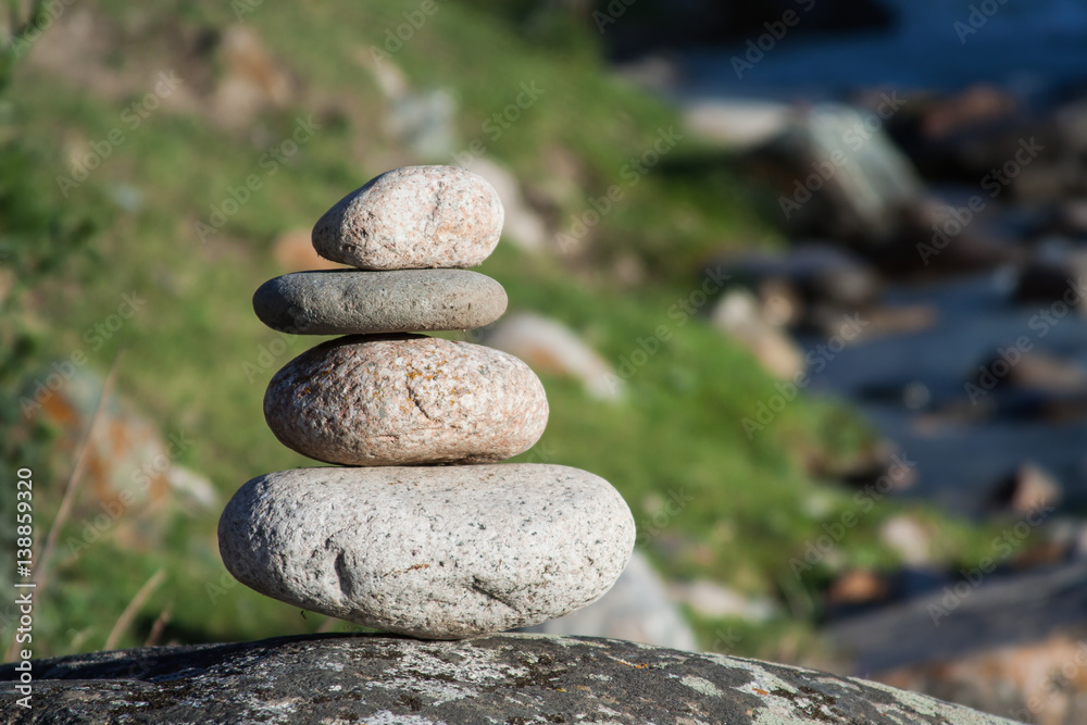 stack of stones in mountain river zen relaxation meditation stack of stones in mountain river zen relaxation meditation