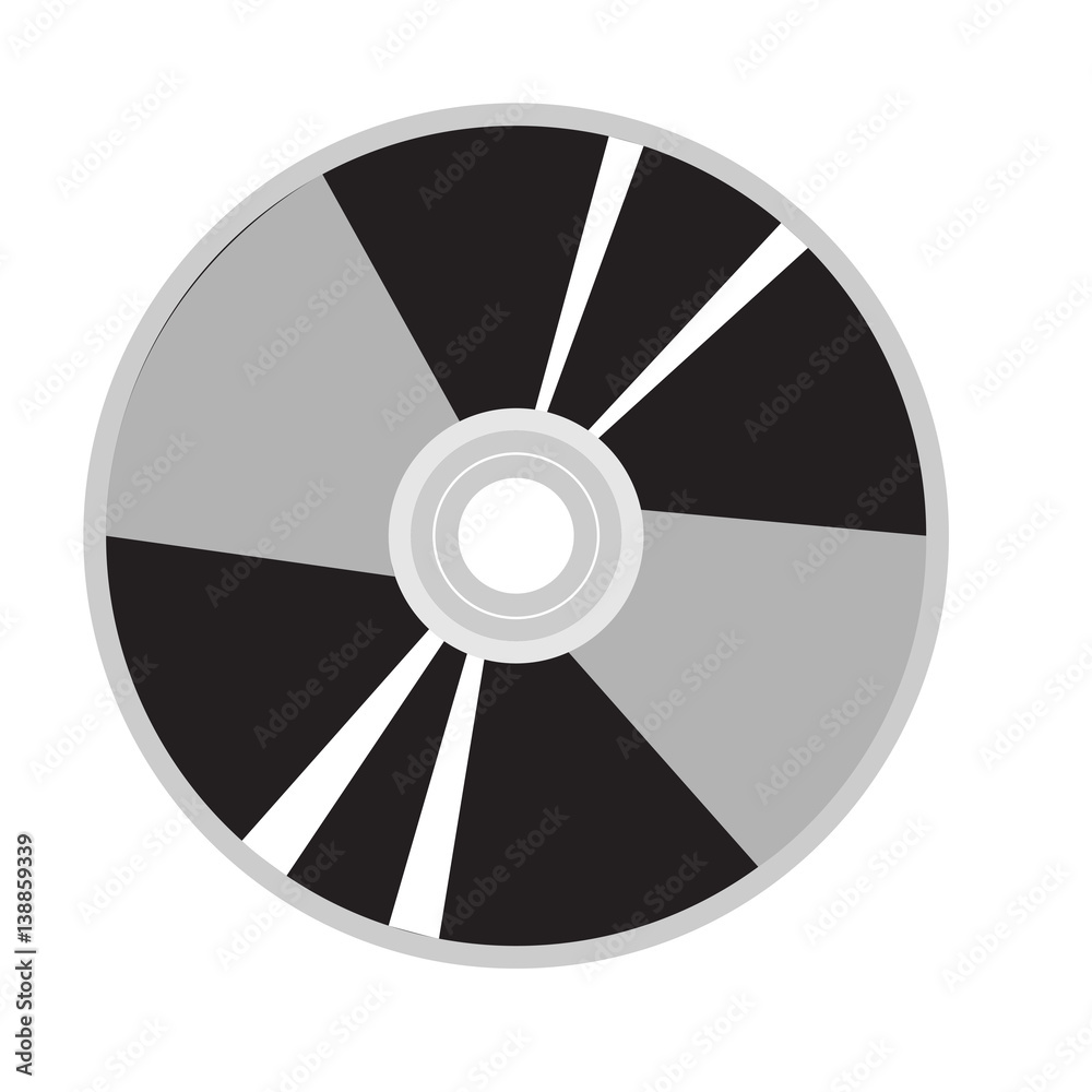 Isolated dvd icon on a white background, Vector illustration Isolated dvd icon on a white background, Vector illustration