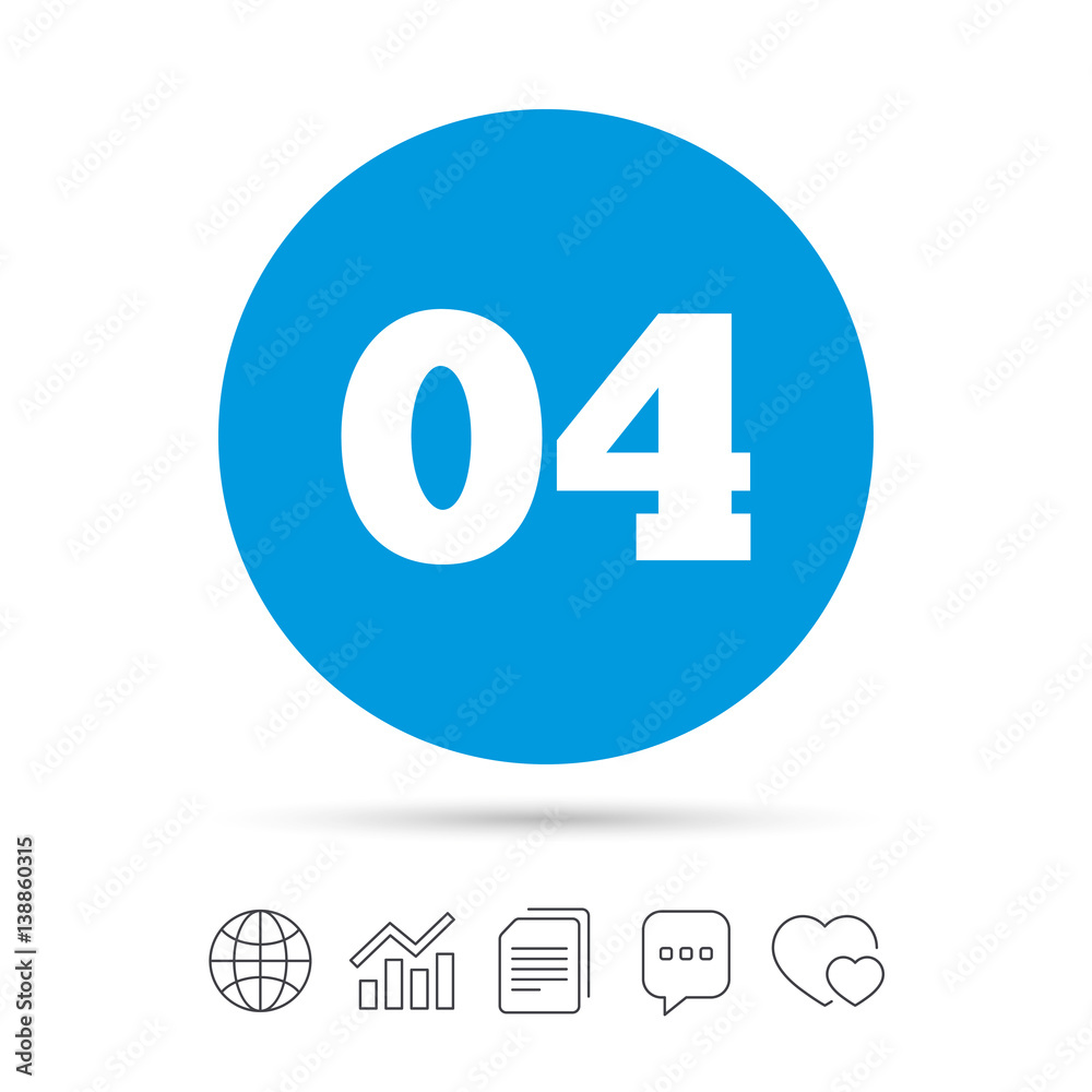 Fourth step sign. Loading process symbol. Fourth step sign. Loading process symbol.