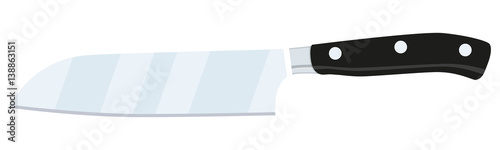 cooking knife icon isolated on white background. vector illustration in flat style