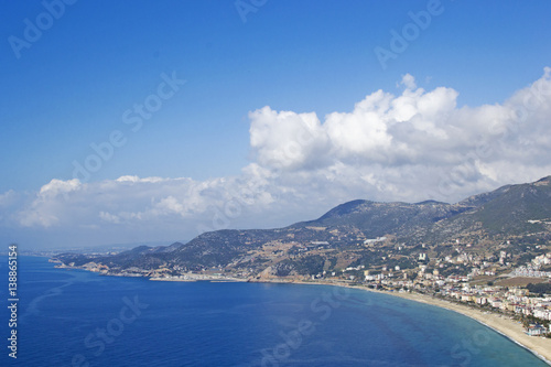 Turkey, Alanya, cityscape. Cleopatra's beach