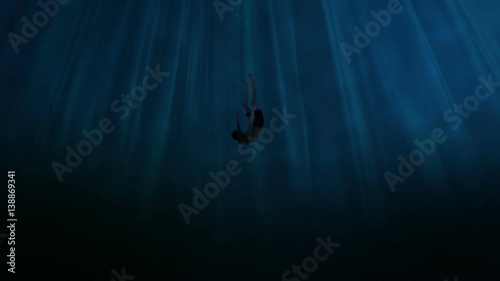 Sinking into the abyss.