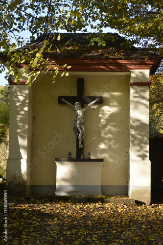 kruzifix auf dem friedhof von kloster arnsburg photo