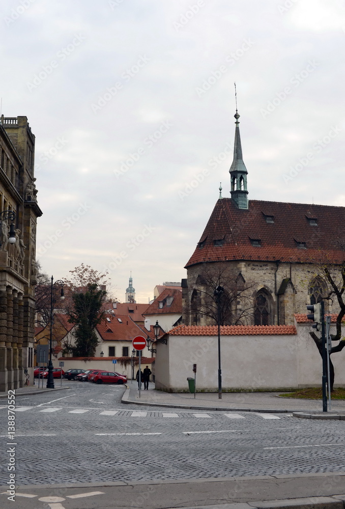 Obraz premium Prague is a city and the capital of the Czech Republic is a traditional European cultural center.Views of the City.