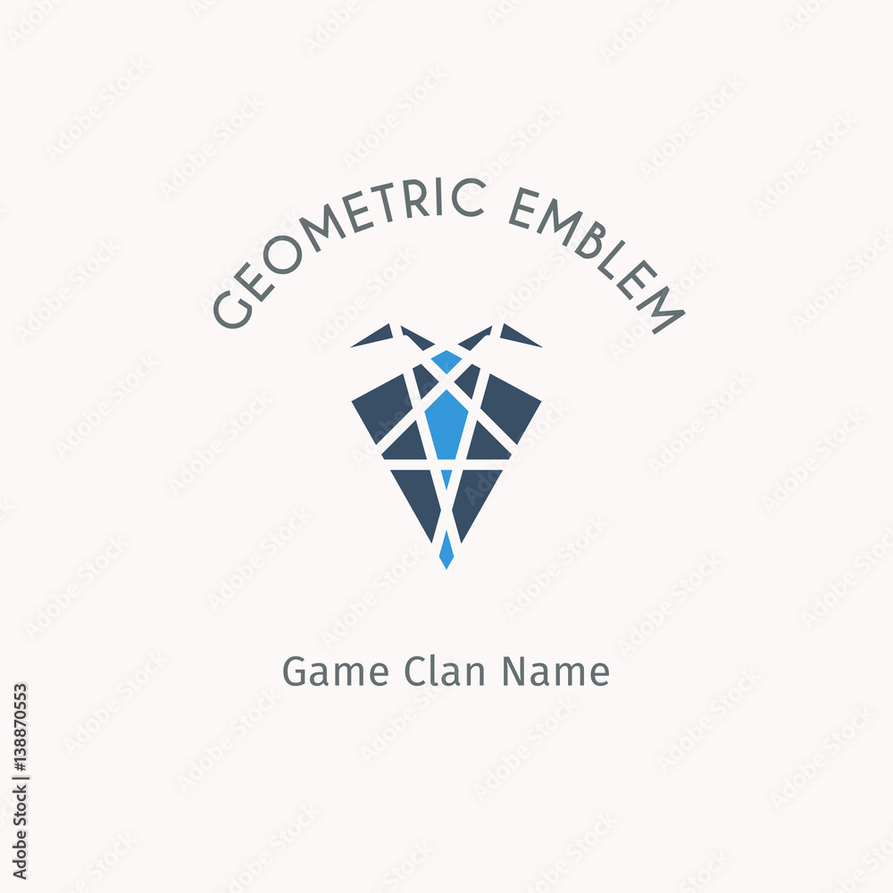 Vector geometric symbol Vector geometric symbol