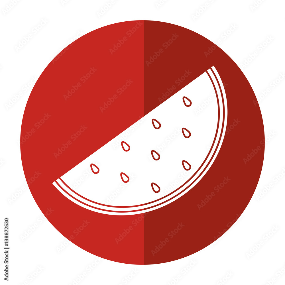 watermelon juicy fruit icon shadow vector illustration eps 10 watermelon juicy fruit icon shadow vector illustration eps 10