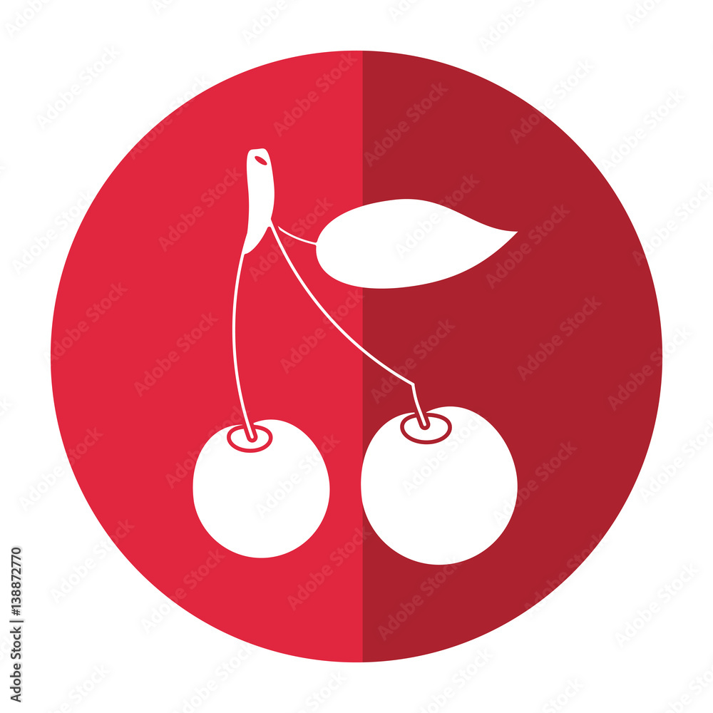 cherry berry nutrition icon shadow vector illustration eps 10 cherry berry nutrition icon shadow vector illustration eps 10