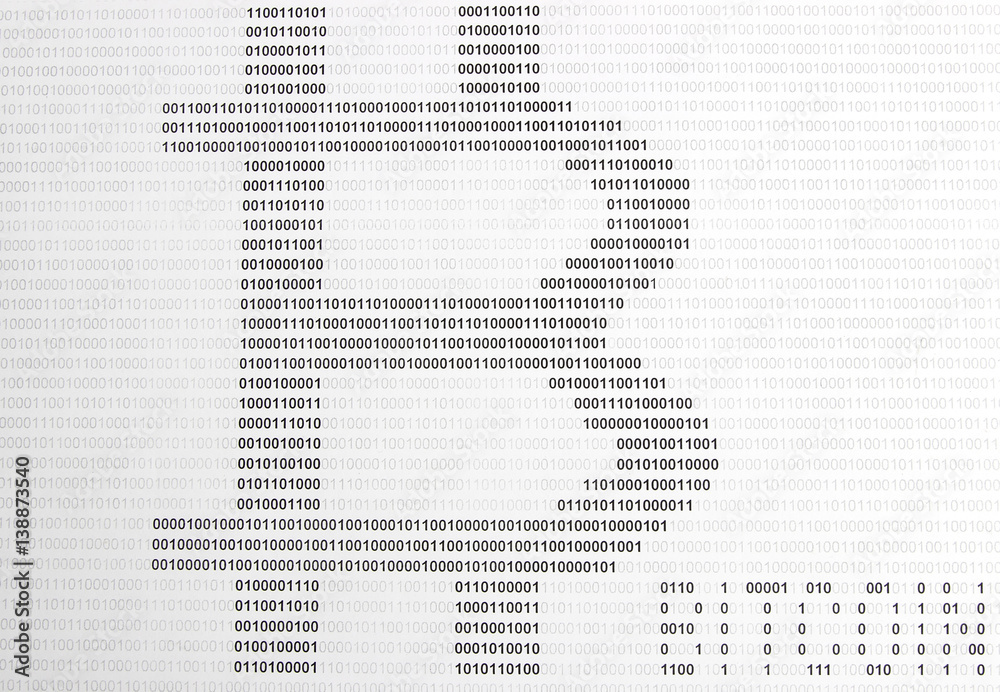 Obraz premium bitcoin on the background of binary code