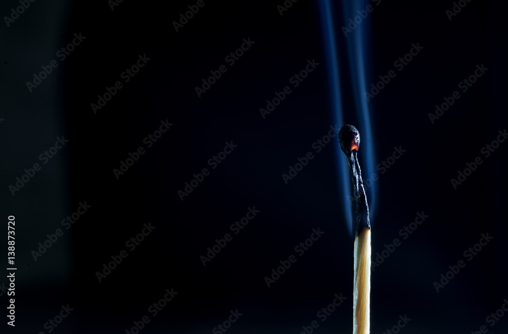 Matches on a dark background Matches on a dark background