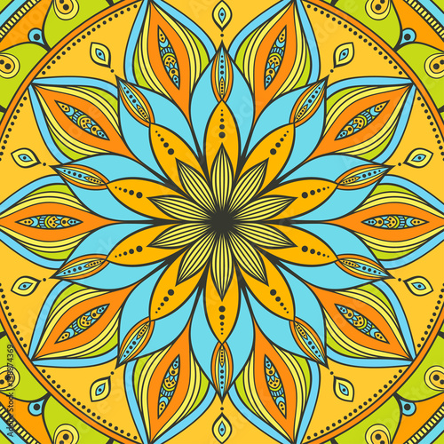 Mandala. Ethnic round ornament. Vector art