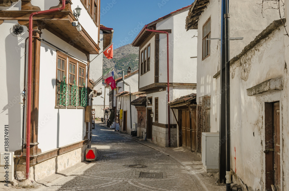 Old traditional Ottoman houses in Amasya, Turkey
