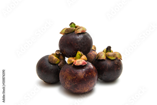 fruit mangosteen isolated