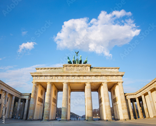 Berlin - The Brandemburg gate in morning light.
