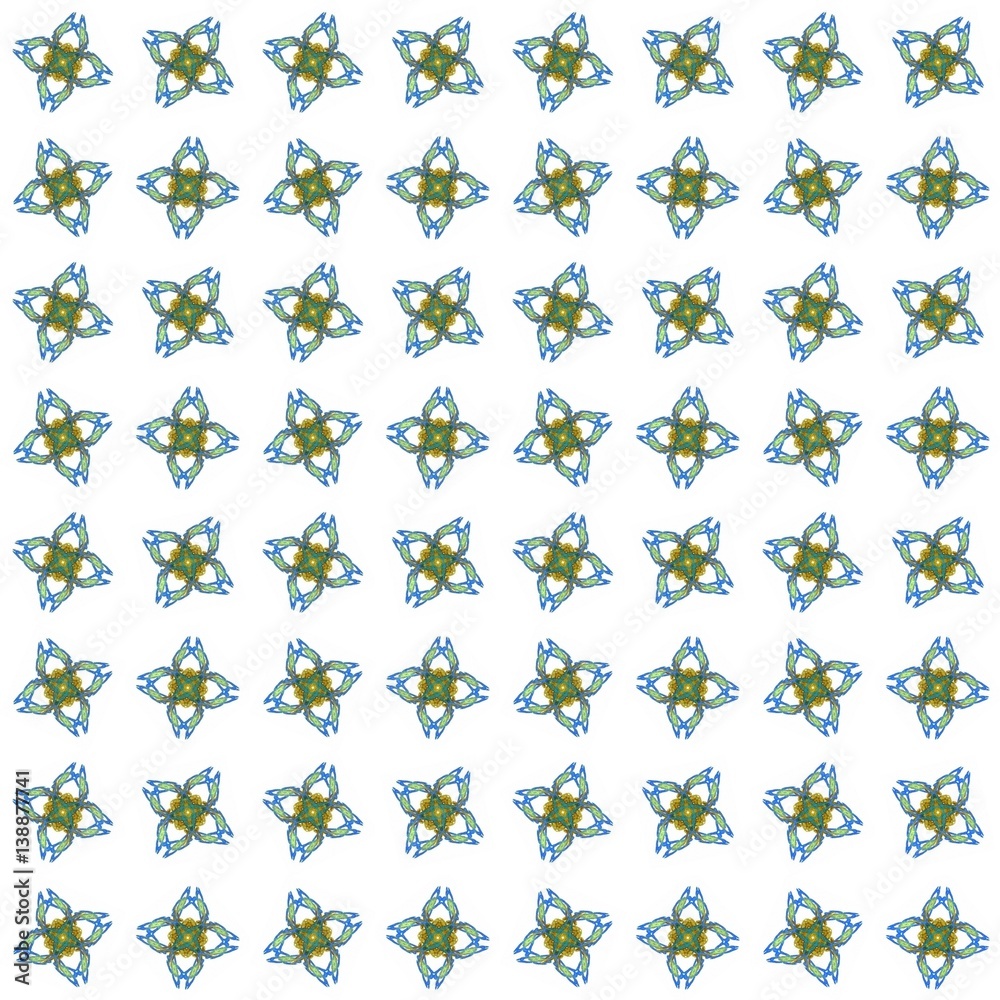 Texture with rendering abstract fractal blue pattern