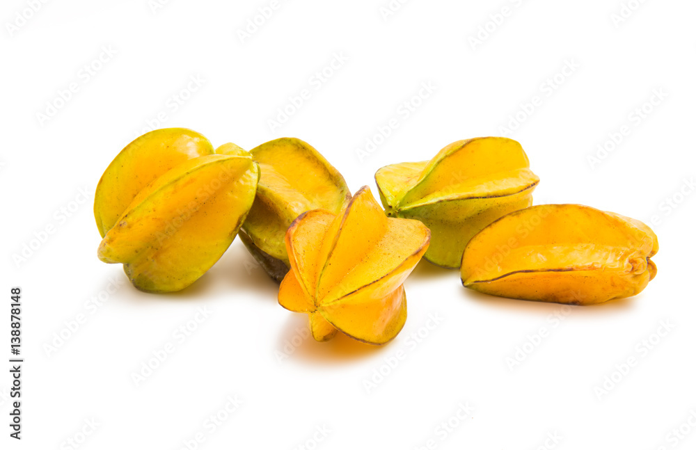 carambola fruit isolated carambola fruit isolated