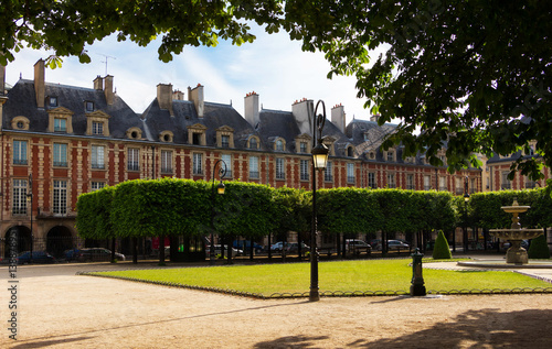 The place des Vosges, Paris, France. photo