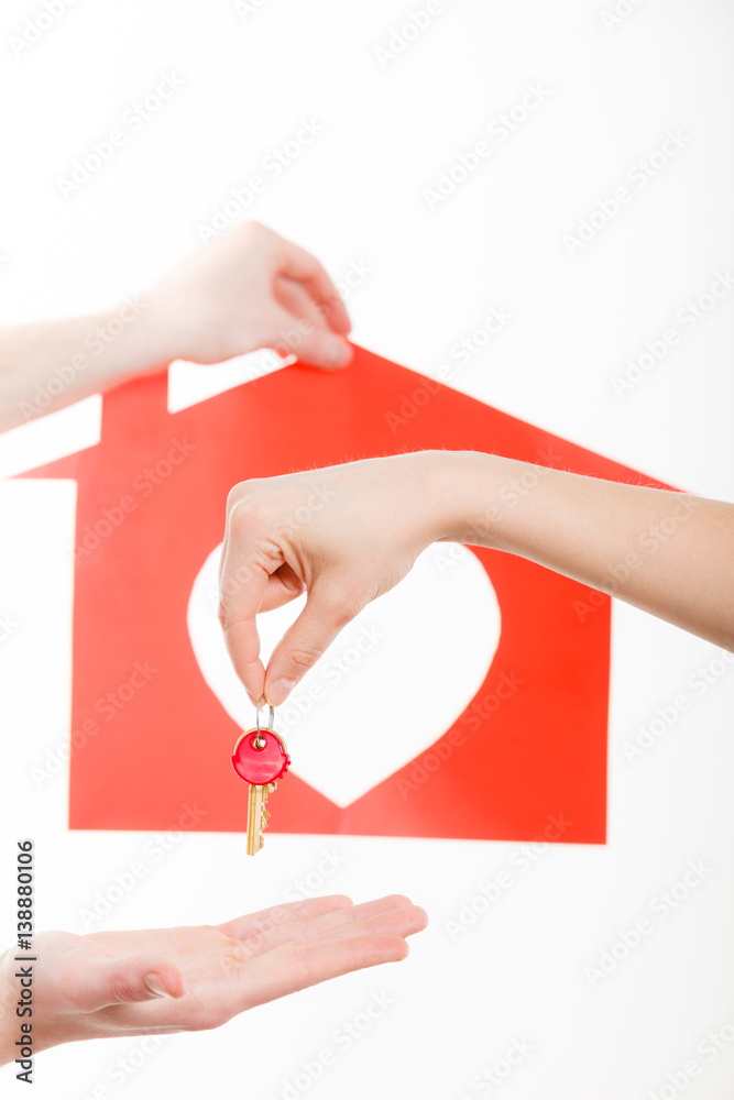 Obraz premium Two people exchanging symbols.