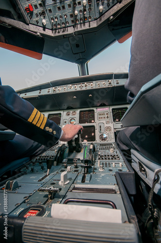 plane inside the cockpit