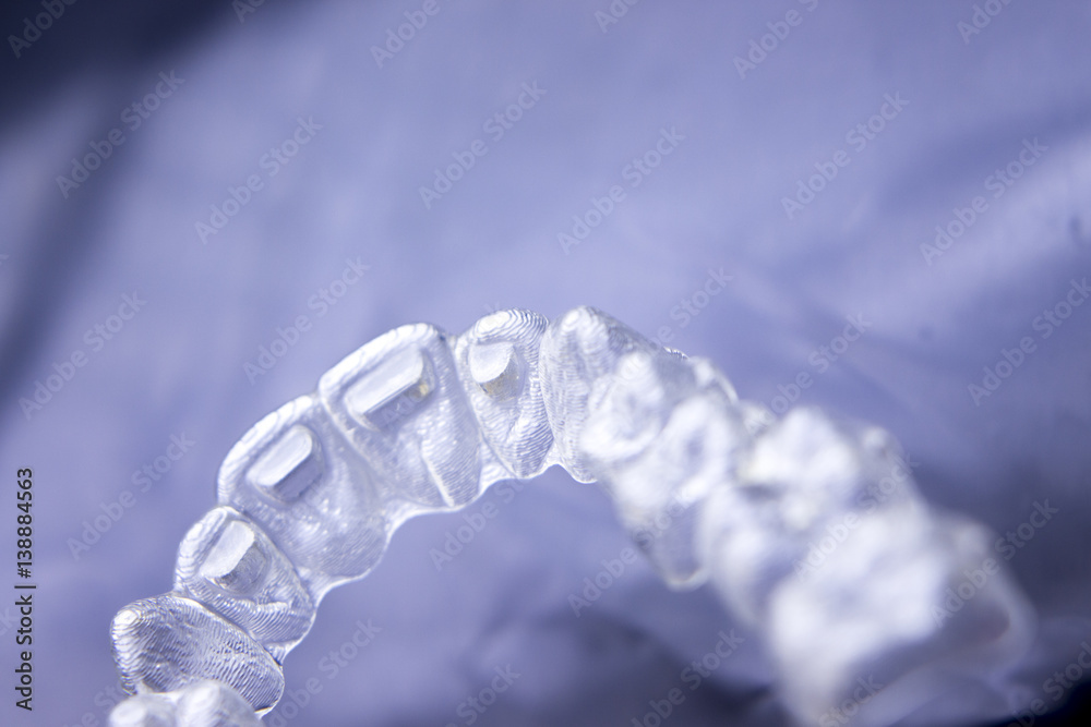 Invisible dental plastic braces Invisible dental plastic braces
