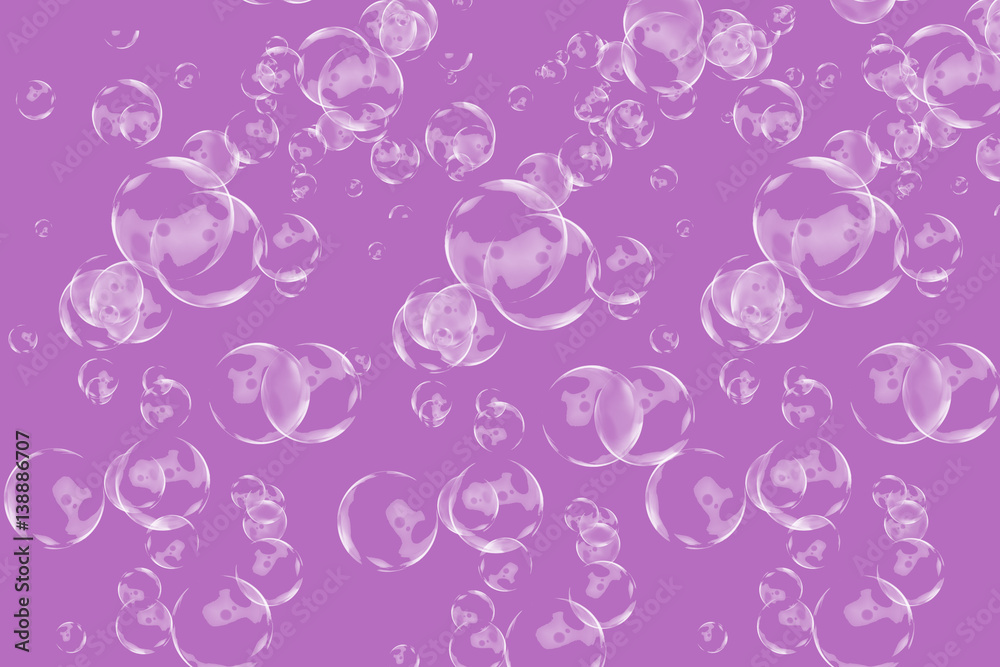 Bubble background with violet color Bubble background with violet color