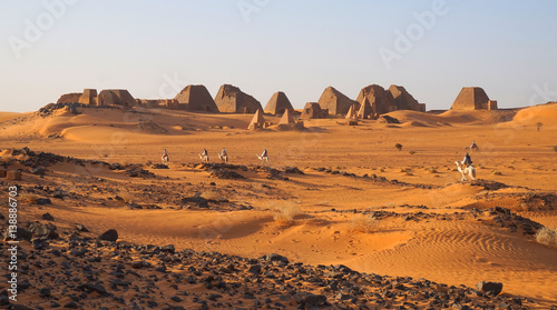 Die Pyramiden von Meroe im Sudan photo
