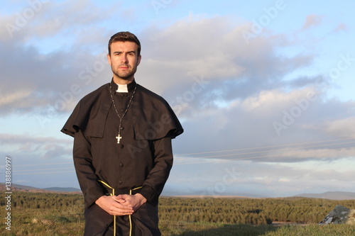 Konstfotografi Portrait of a Christian priest