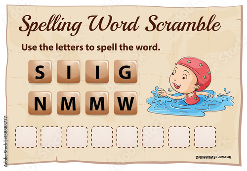 Spelling worksheet