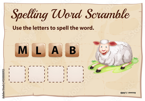 Spelling worksheet