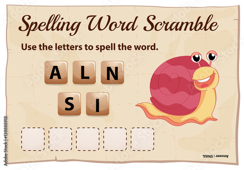 Spelling worksheet