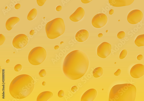 Vector realistic cheese background.