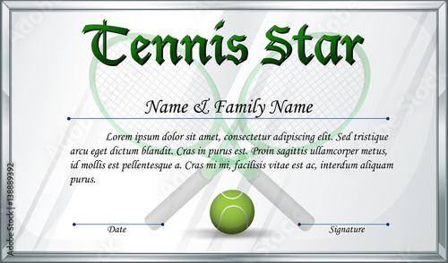 Certificate template