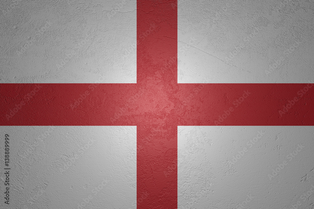 Flag of England on stone background, 3d illustration Flag of England on stone background, 3d illustration