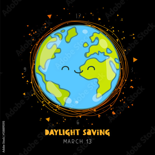 Daylight saving. Ecology concept