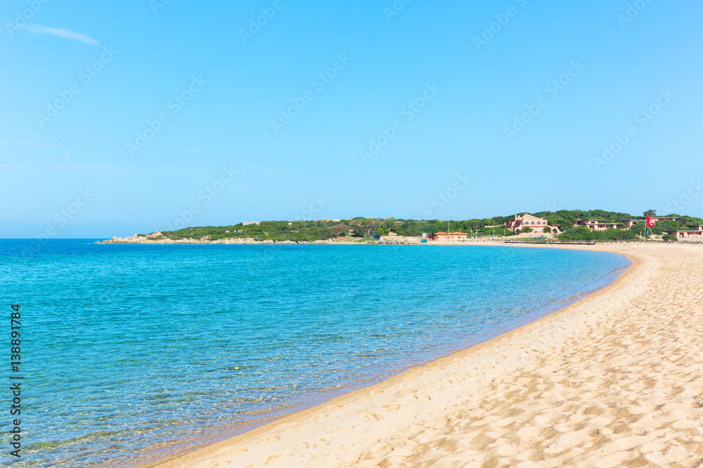 The beautiiful Porto Pollo beach at Palau, Sardinia italy
