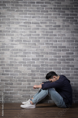Fotografie man feel depressed