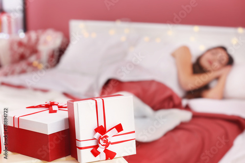 Christmas presents and blur...