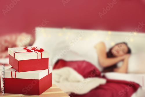 Christmas presents and blur...
