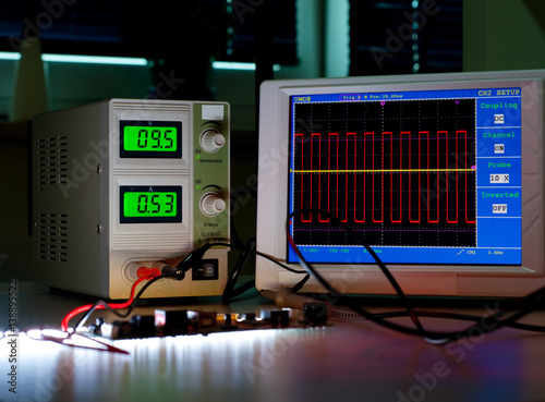 Digital oscilloscope photo